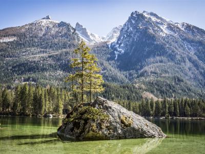 Der Hintersee in Ramsau bei Berchtesgaden